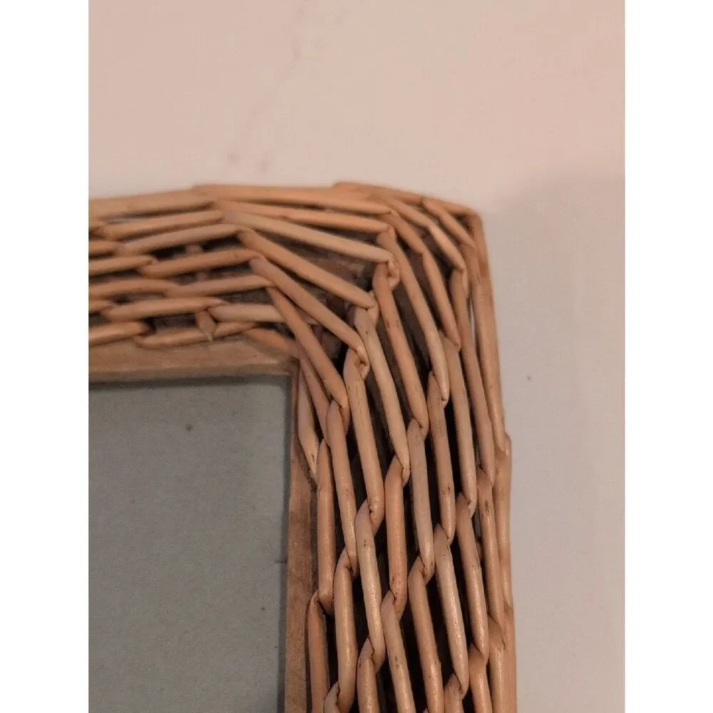 Vintage handwoven rattan